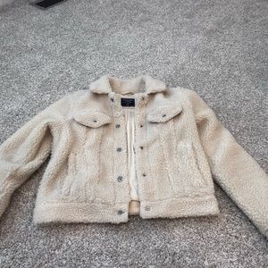 Abercrombie and Fitch Sherpa Cropped Jacket